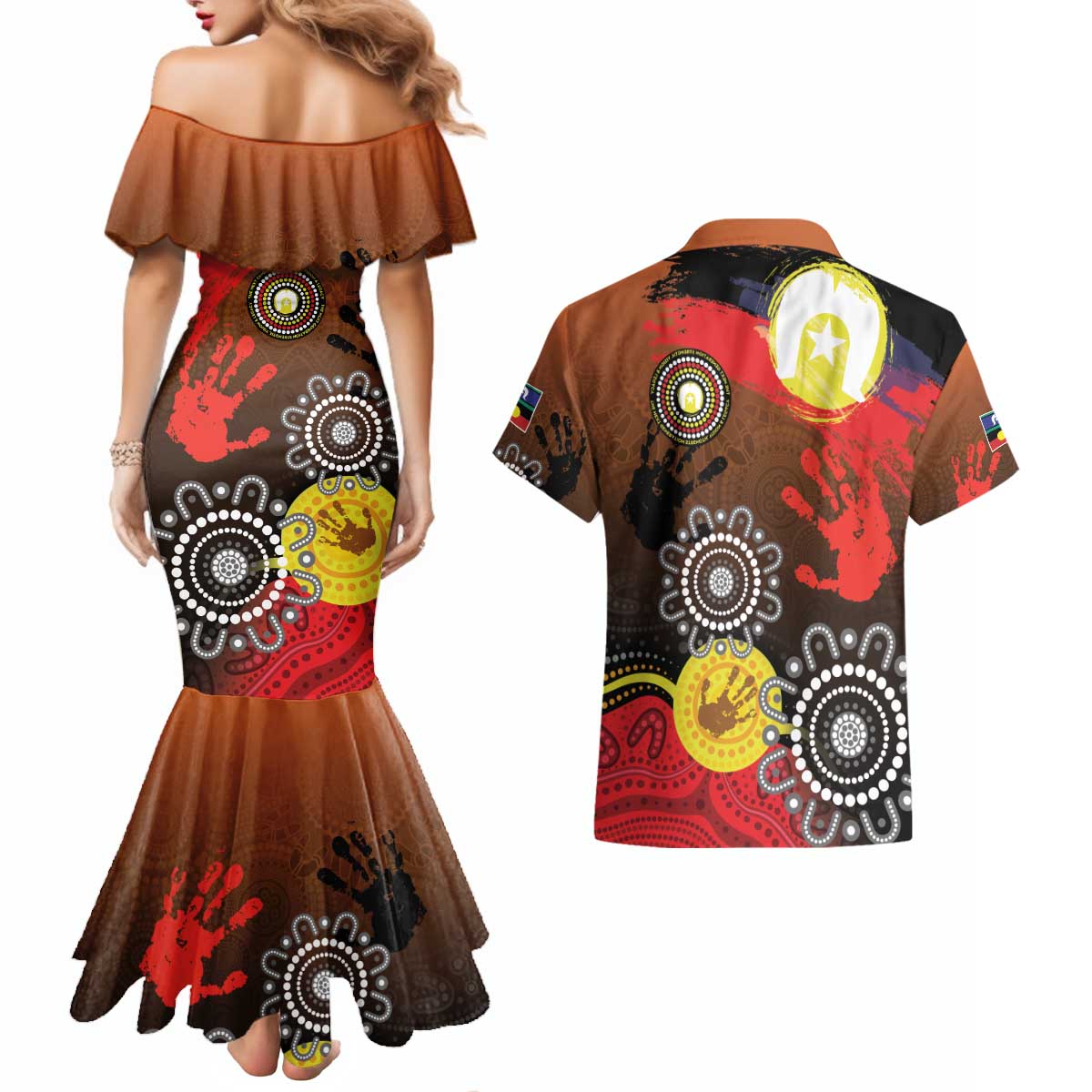 NAIDOC 2025 The Next Generation Couples Matching Mermaid Dress and Hawaiian Shirt Aboriginal-Islanders Inspired Story