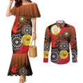 NAIDOC 2025 The Next Generation Couples Matching Mermaid Dress and Long Sleeve Button Shirt Aboriginal-Islanders Inspired Story