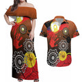 NAIDOC 2025 The Next Generation Couples Matching Off Shoulder Maxi Dress and Hawaiian Shirt Aboriginal-Islanders Inspired Story