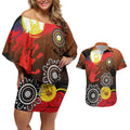 NAIDOC 2025 The Next Generation Couples Matching Off Shoulder Short Dress and Hawaiian Shirt Aboriginal-Islanders Inspired Story