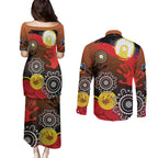 NAIDOC 2025 The Next Generation Couples Matching Puletasi and Long Sleeve Button Shirt Aboriginal-Islanders Inspired Story