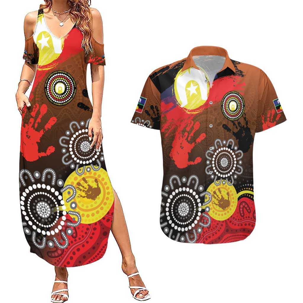 NAIDOC 2025 The Next Generation Couples Matching Summer Maxi Dress and Hawaiian Shirt Aboriginal-Islanders Inspired Story
