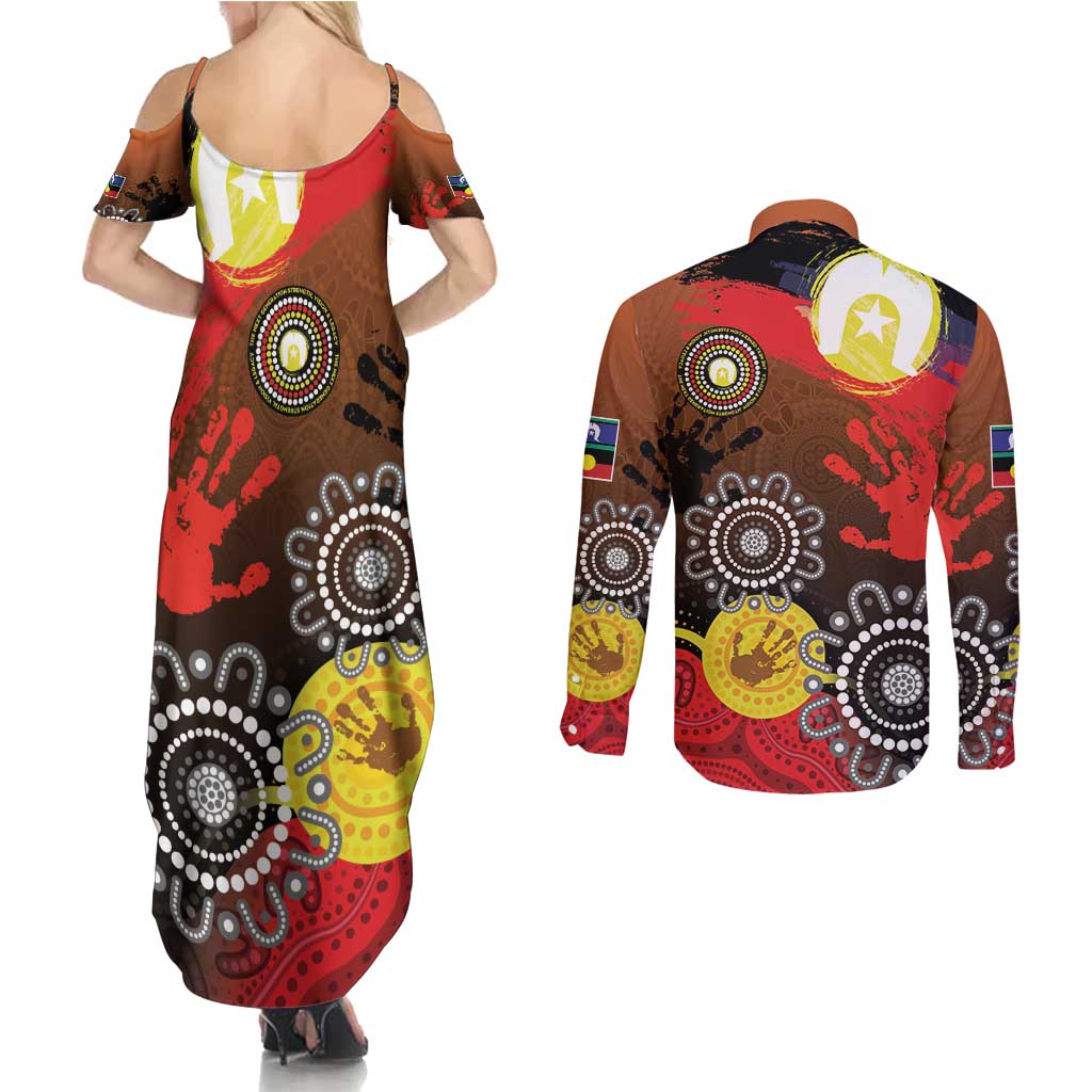 NAIDOC 2025 The Next Generation Couples Matching Summer Maxi Dress and Long Sleeve Button Shirt Aboriginal-Islanders Inspired Story