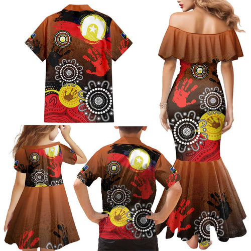 NAIDOC 2025 The Next Generation Family Matching Mermaid Dress and Hawaiian Shirt Aboriginal-Islanders Inspired Story