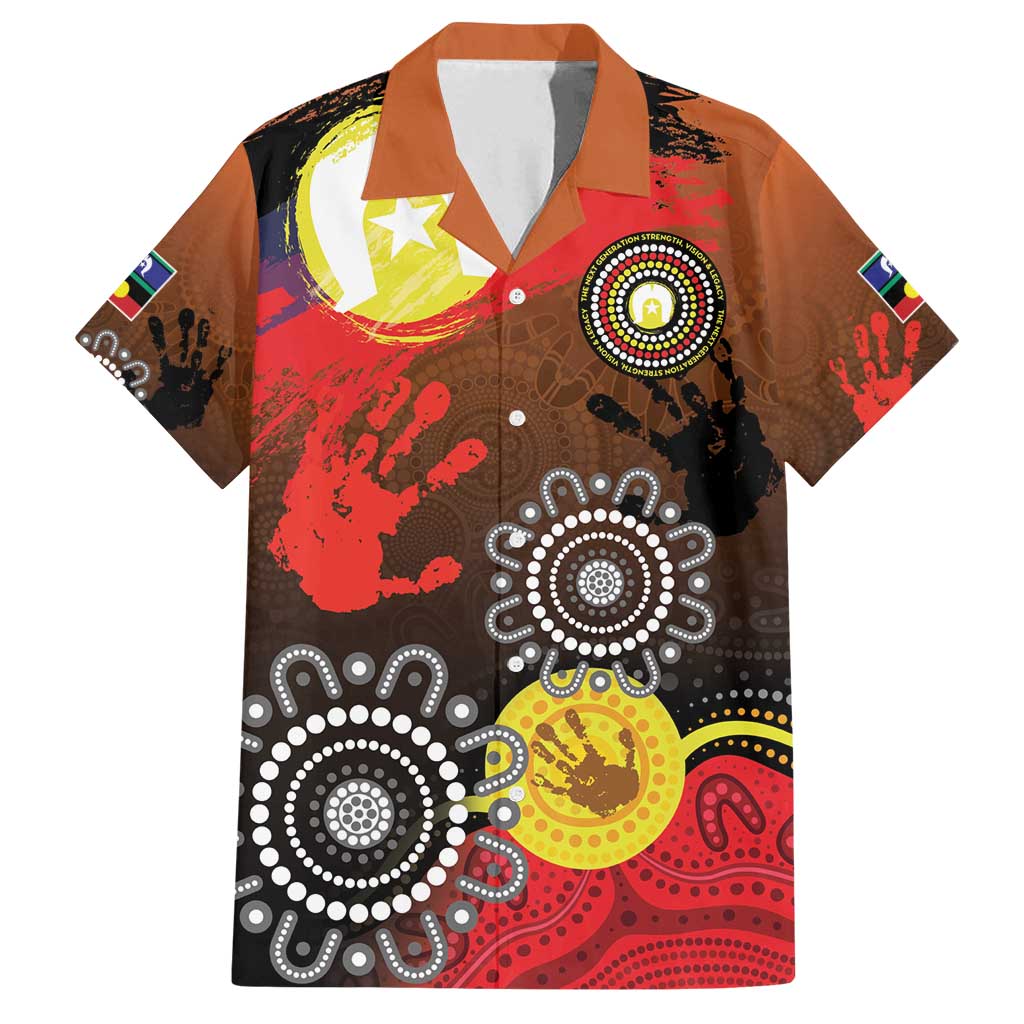 NAIDOC 2025 The Next Generation Family Matching Off Shoulder Short Dress and Hawaiian Shirt Aboriginal-Islanders Inspired Story