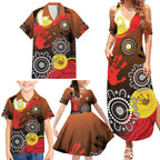 NAIDOC 2025 The Next Generation Family Matching Summer Maxi Dress and Hawaiian Shirt Aboriginal-Islanders Inspired Story