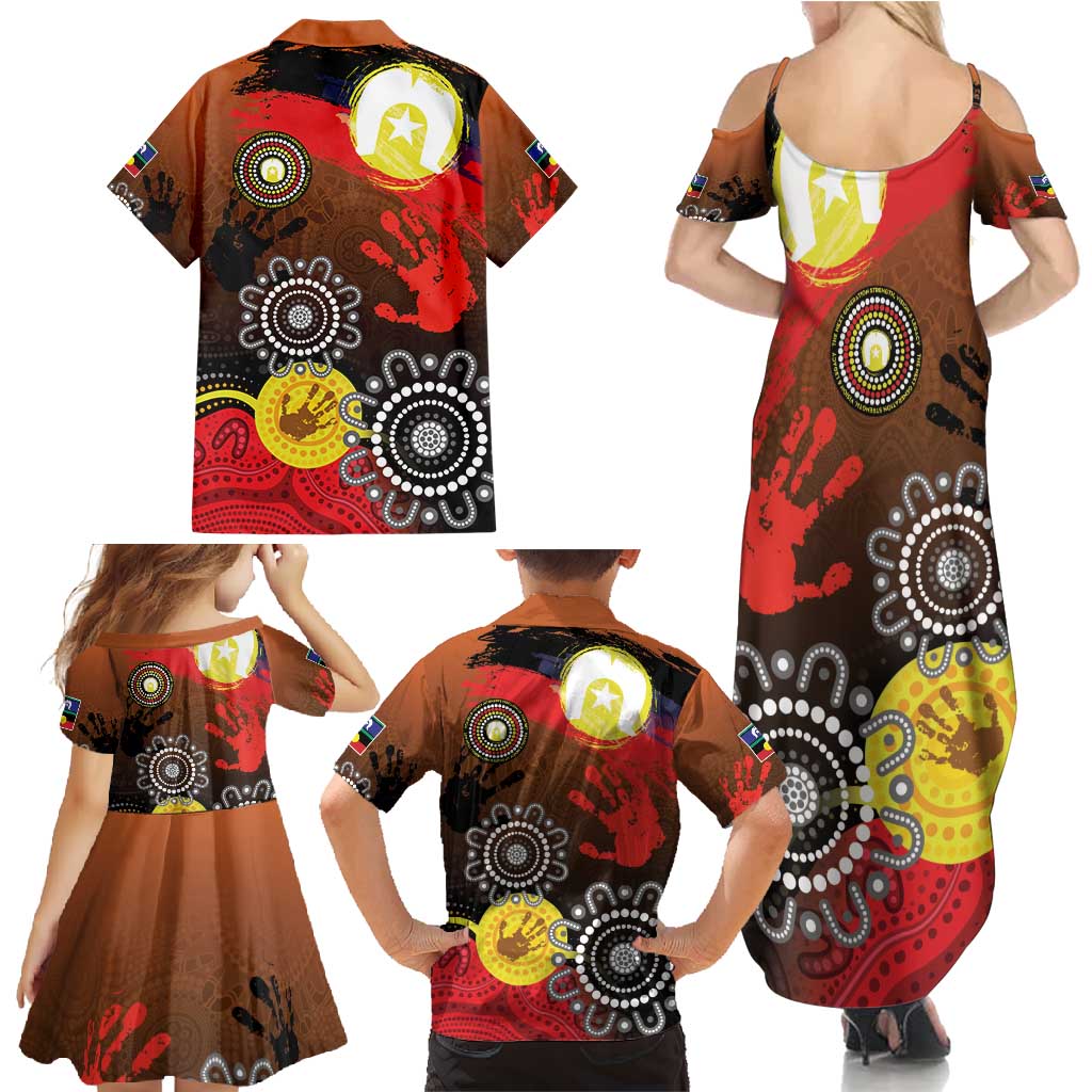 NAIDOC 2025 The Next Generation Family Matching Summer Maxi Dress and Hawaiian Shirt Aboriginal-Islanders Inspired Story