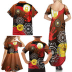 NAIDOC 2025 The Next Generation Family Matching Summer Maxi Dress and Hawaiian Shirt Aboriginal-Islanders Inspired Story