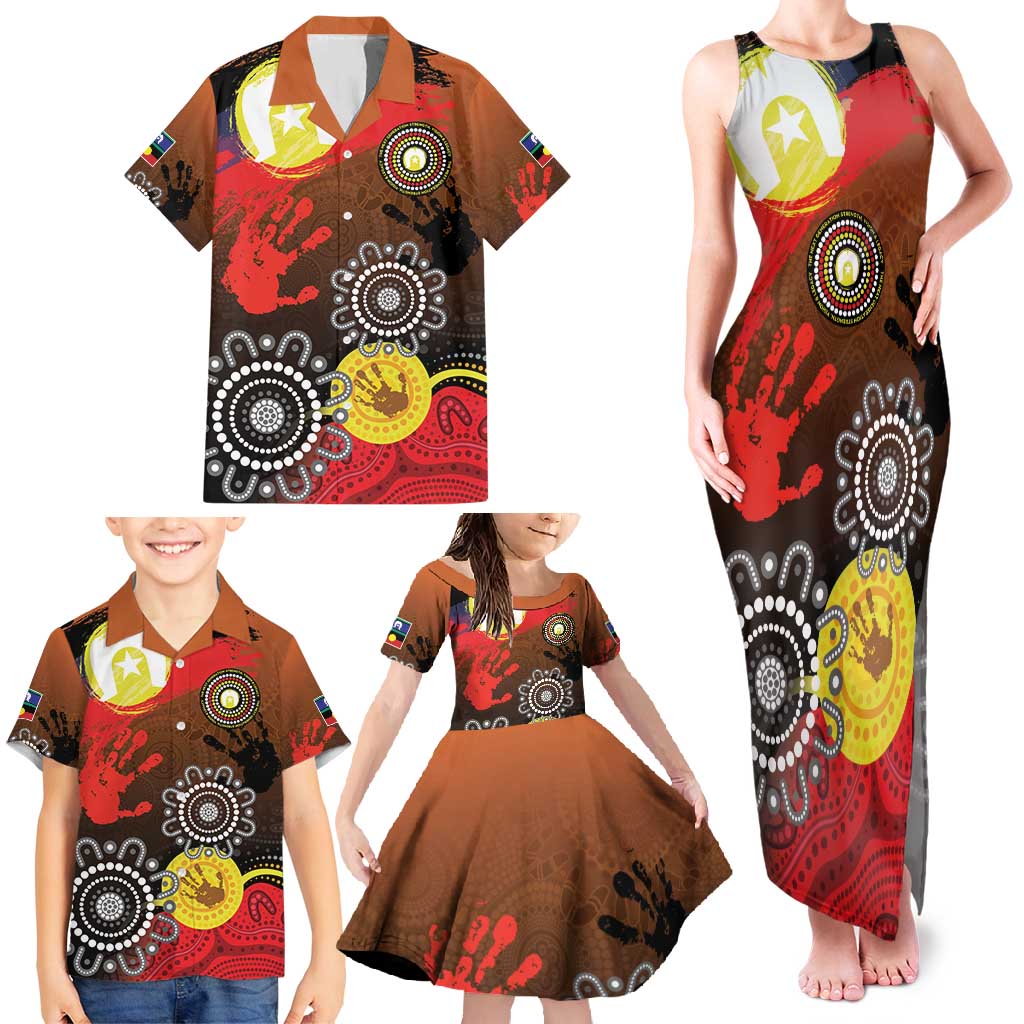 NAIDOC 2025 The Next Generation Family Matching Tank Maxi Dress and Hawaiian Shirt Aboriginal-Islanders Inspired Story