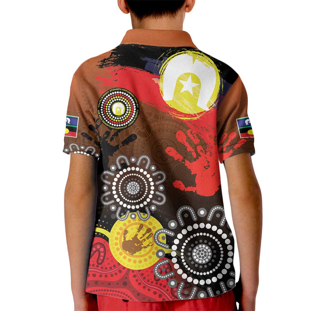 NAIDOC 2025 The Next Generation Kid Polo Shirt Aboriginal-Islanders Inspired Story