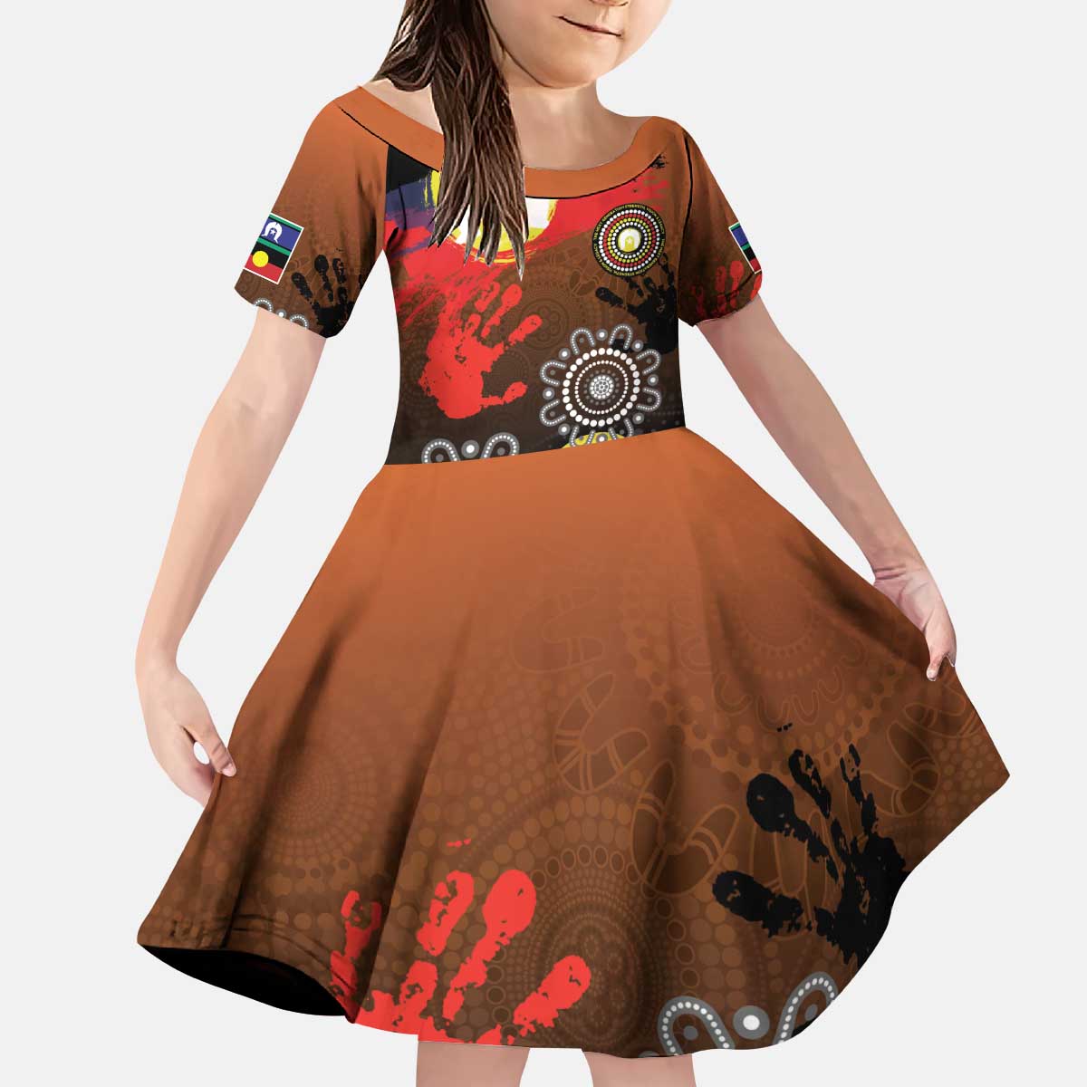 NAIDOC 2025 The Next Generation Kid Short Sleeve Dress Aboriginal-Islanders Inspired Story