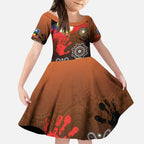NAIDOC 2025 The Next Generation Kid Short Sleeve Dress Aboriginal-Islanders Inspired Story