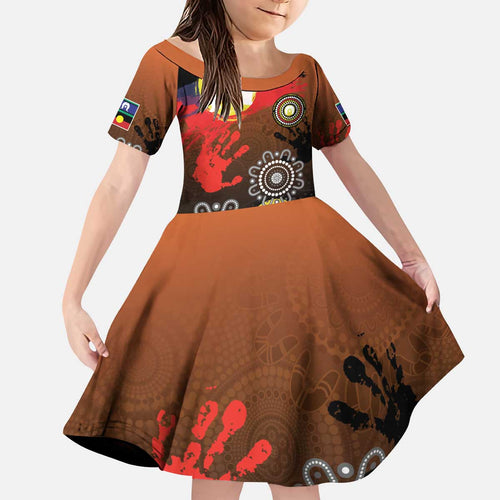 NAIDOC 2025 The Next Generation Kid Short Sleeve Dress Aboriginal-Islanders Inspired Story