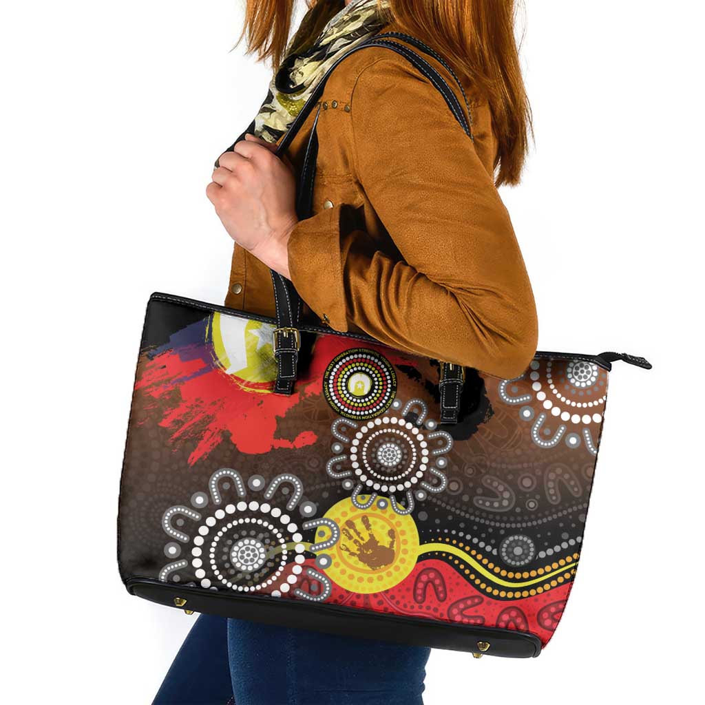 NAIDOC 2025 The Next Generation Leather Tote Bag Aboriginal-Islanders Inspired Story
