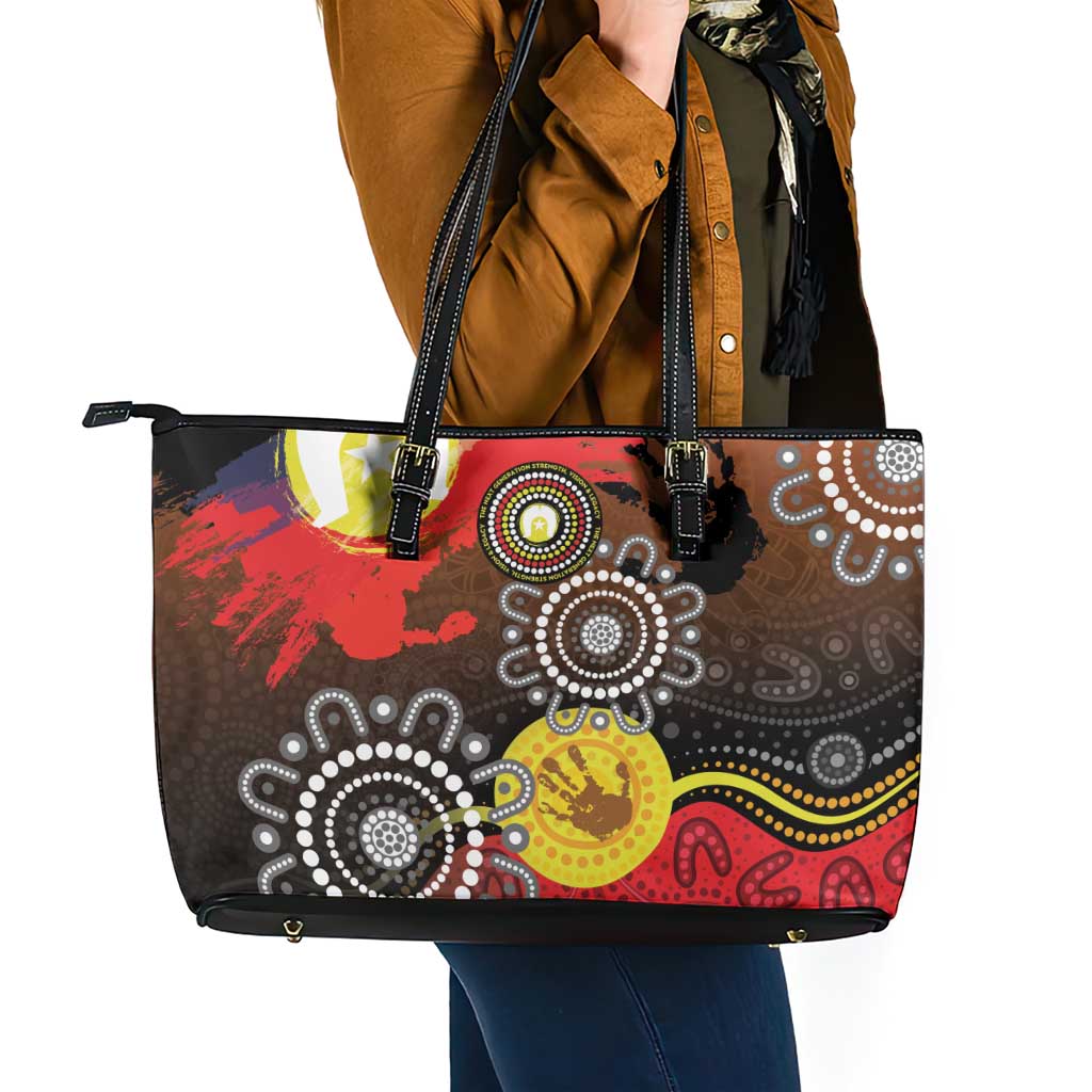 NAIDOC 2025 The Next Generation Leather Tote Bag Aboriginal-Islanders Inspired Story
