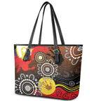 NAIDOC 2025 The Next Generation Leather Tote Bag Aboriginal-Islanders Inspired Story