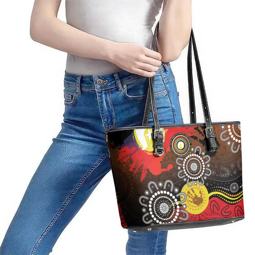 NAIDOC 2025 The Next Generation Leather Tote Bag Aboriginal-Islanders Inspired Story