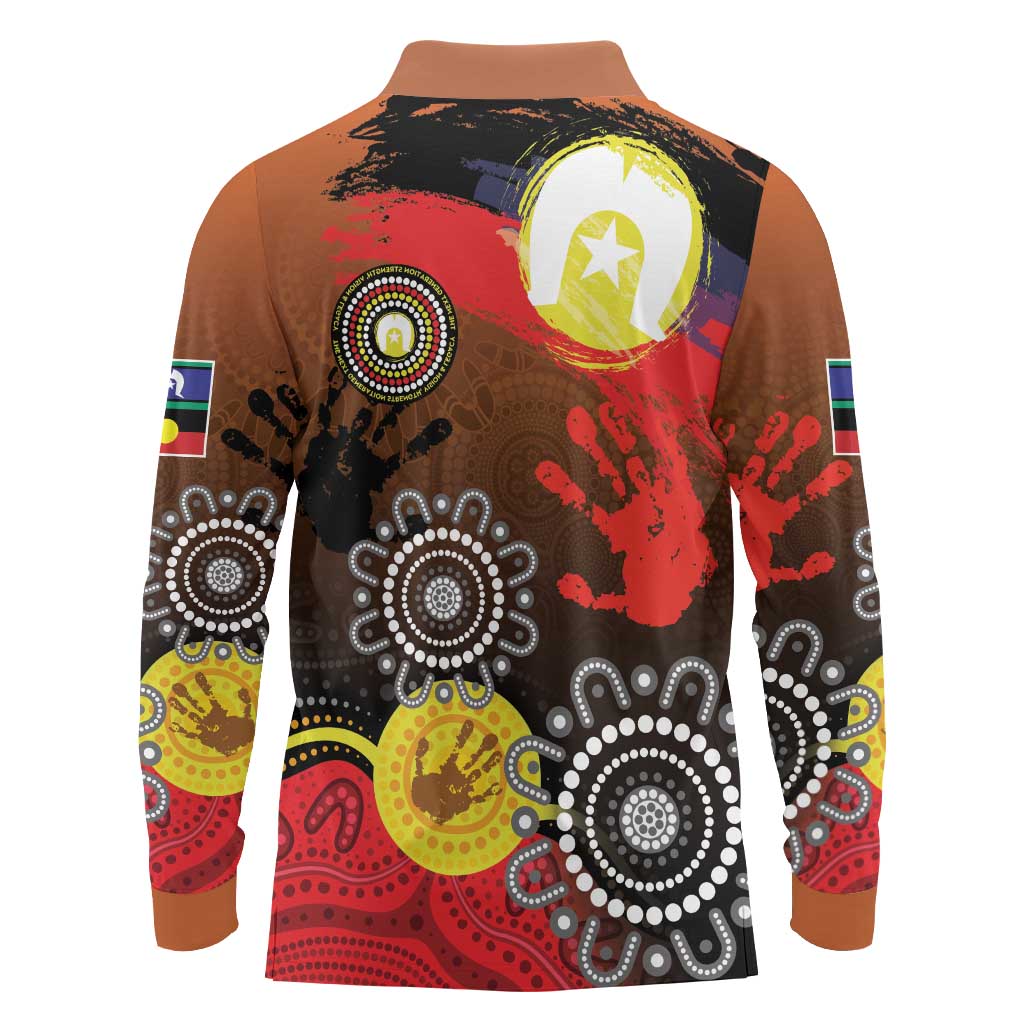 NAIDOC 2025 The Next Generation Long Sleeve Polo Shirt Aboriginal-Islanders Inspired Story