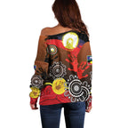 NAIDOC 2025 The Next Generation Off Shoulder Sweater Aboriginal-Islanders Inspired Story