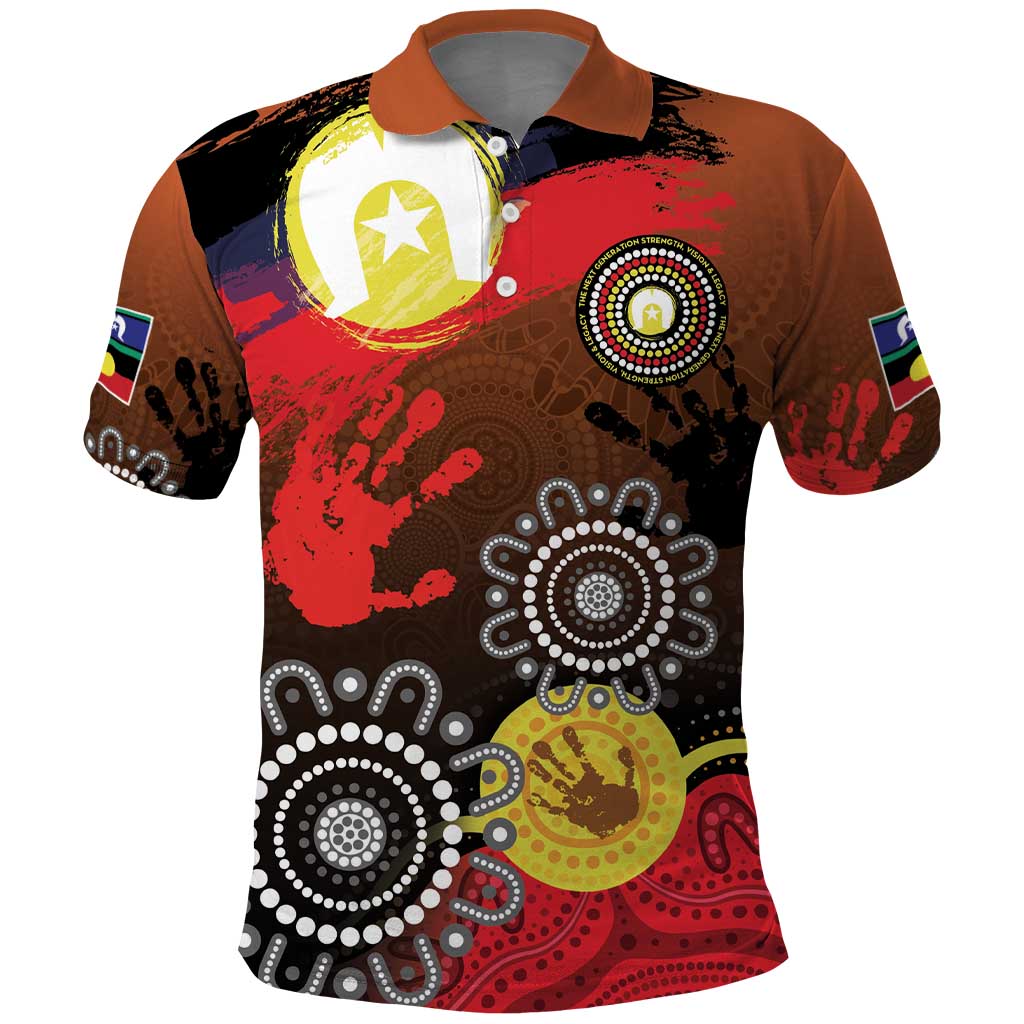 NAIDOC 2025 The Next Generation Polo Shirt Aboriginal-Islanders Inspired Story