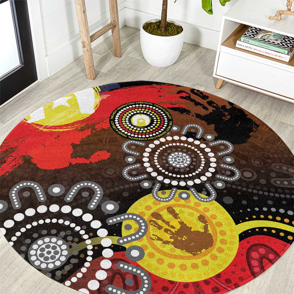 NAIDOC 2025 The Next Generation Round Carpet Aboriginal-Islanders Inspired Story