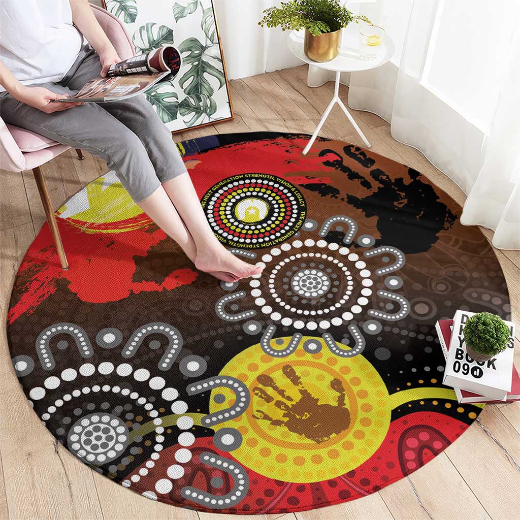 NAIDOC 2025 The Next Generation Round Carpet Aboriginal-Islanders Inspired Story