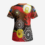 NAIDOC 2025 The Next Generation Scrub Top Aboriginal-Islanders Inspired Story - Aussie Hoodie