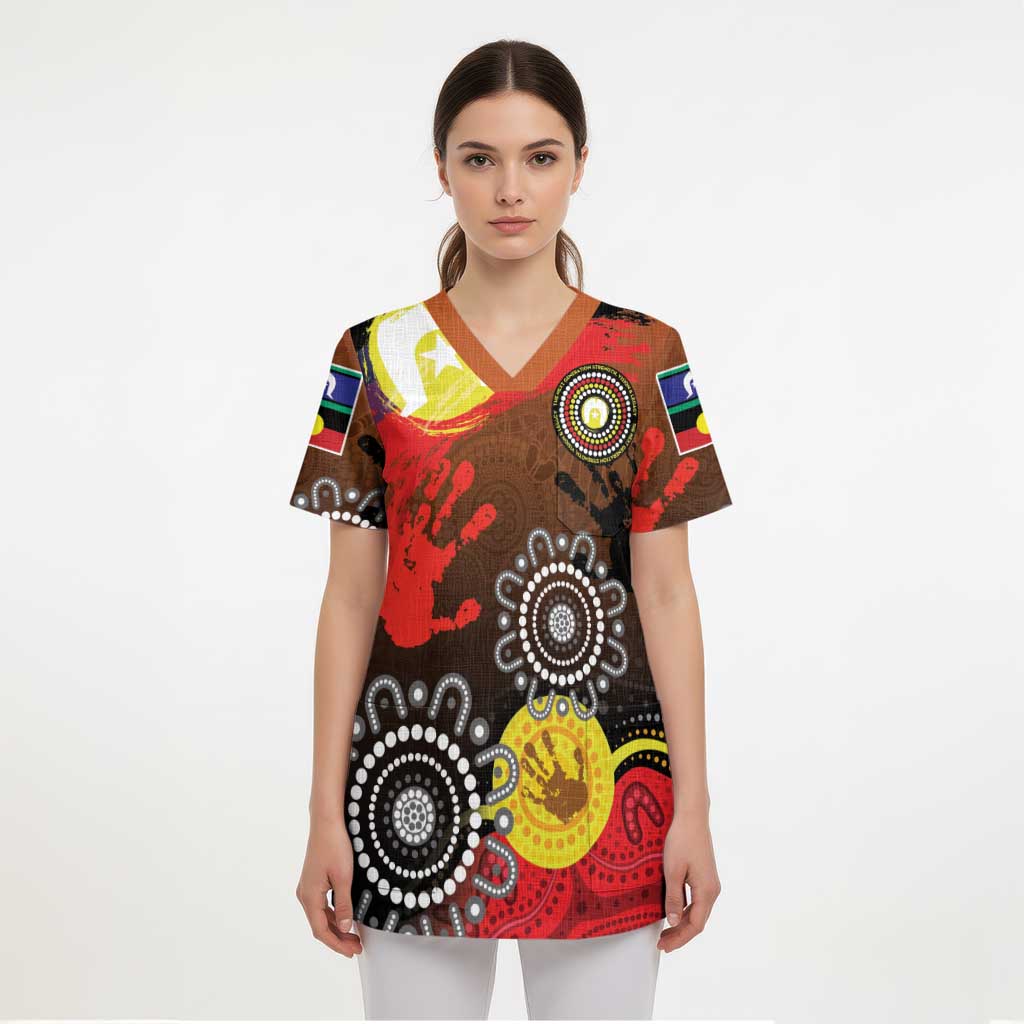 NAIDOC 2025 The Next Generation Scrub Top Aboriginal-Islanders Inspired Story - Aussie Hoodie