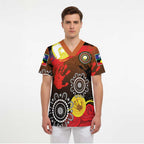 NAIDOC 2025 The Next Generation Scrub Top Aboriginal-Islanders Inspired Story - Aussie Hoodie