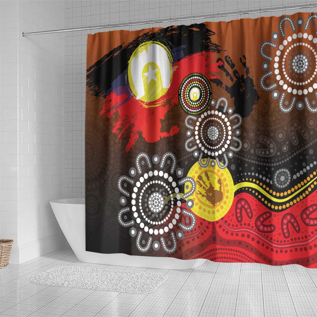 NAIDOC 2025 The Next Generation Shower Curtain Aboriginal-Islanders Inspired Story