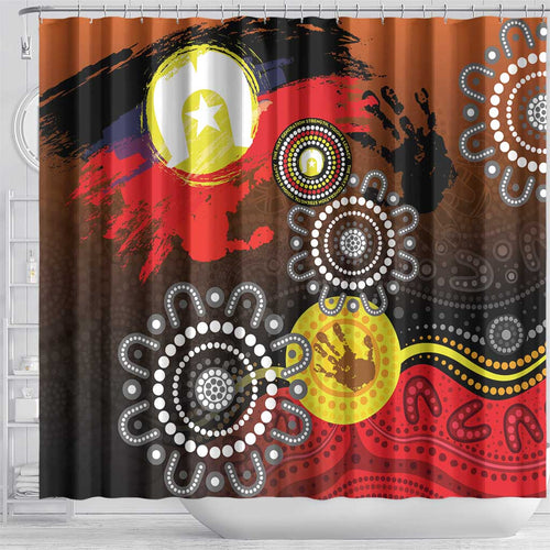 NAIDOC 2025 The Next Generation Shower Curtain Aboriginal-Islanders Inspired Story