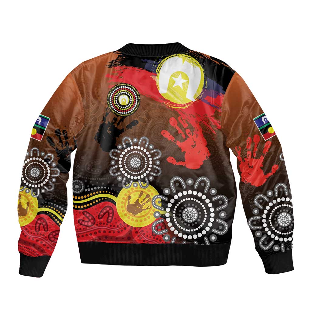 NAIDOC 2025 The Next Generation Sleeve Zip Bomber Jacket Aboriginal-Islanders Inspired Story