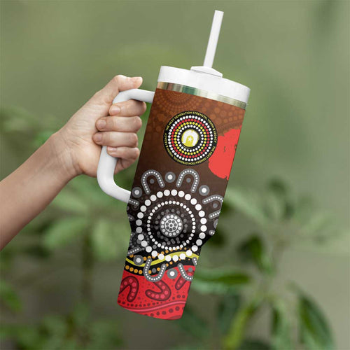 NAIDOC 2025 The Next Generation Tumbler With Handle Aboriginal-Islanders Inspired Story