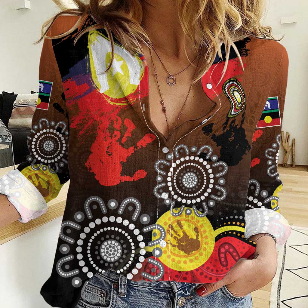 NAIDOC 2025 The Next Generation Women Casual Shirt Aboriginal-Islanders Inspired Story