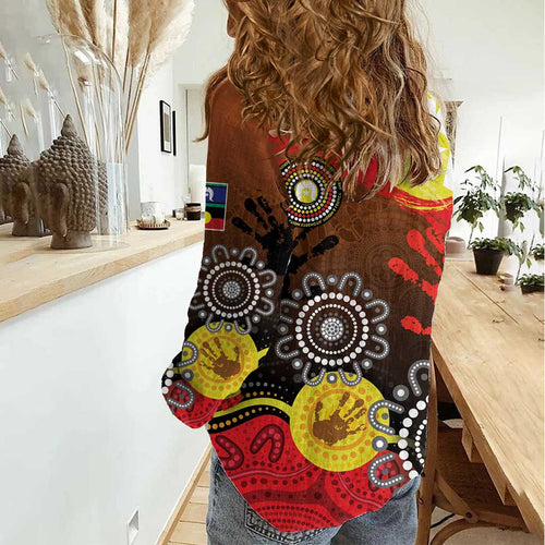 NAIDOC 2025 The Next Generation Women Casual Shirt Aboriginal-Islanders Inspired Story