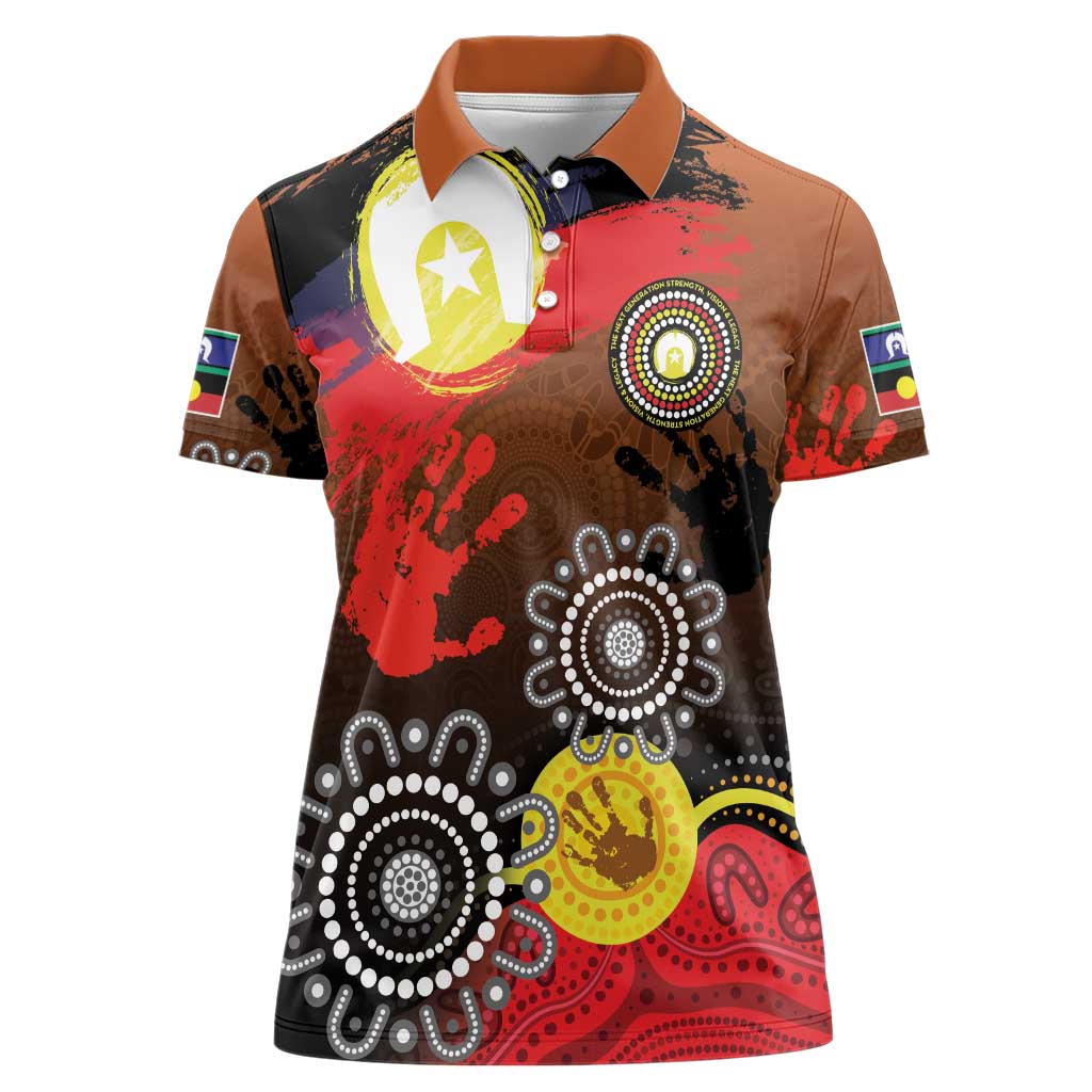 NAIDOC 2025 The Next Generation Women Polo Shirt Aboriginal-Islanders Inspired Story