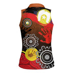 NAIDOC 2025 The Next Generation Women Sleeveless Polo Shirt Aboriginal-Islanders Inspired Story
