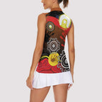 NAIDOC 2025 The Next Generation Women Sleeveless Polo Shirt Aboriginal-Islanders Inspired Story