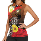 NAIDOC 2025 The Next Generation Women Sleeveless Polo Shirt Aboriginal-Islanders Inspired Story
