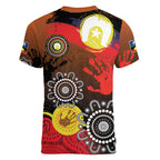 NAIDOC 2025 The Next Generation Women V-Neck T-Shirt Aboriginal-Islanders Inspired Story
