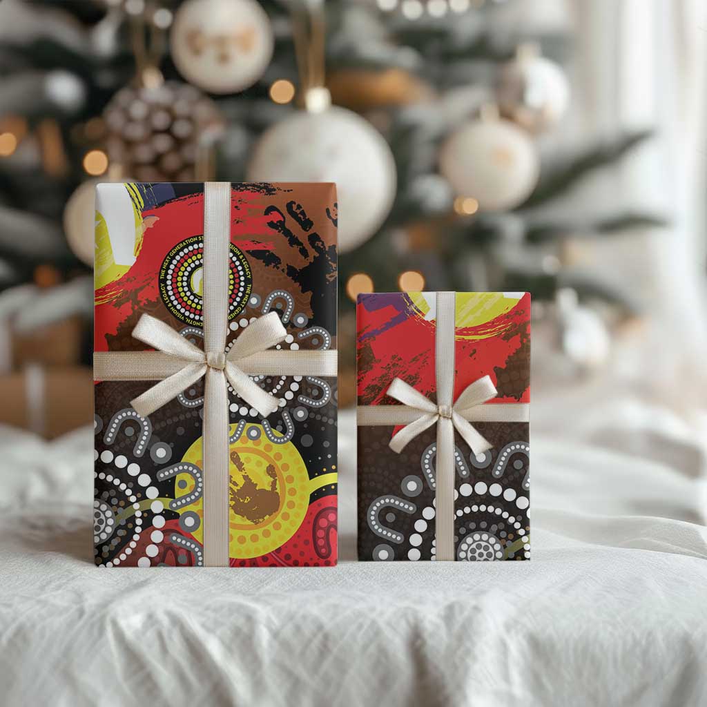 NAIDOC 2025 The Next Generation Wrapping Paper Aboriginal-Islanders Inspired Story - Aussie Hoodie