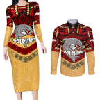 dolphins-rugby-couples-matching-long-sleeve-bodycon-dress-and-long-sleeve-button-shirts-polynesian-and-aboriginal-vibe