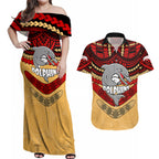 dolphins-rugby-couples-matching-off-shoulder-maxi-dress-and-hawaiian-shirt-polynesian-and-aboriginal-vibe