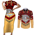 dolphins-rugby-couples-matching-short-sleeve-bodycon-dress-and-long-sleeve-button-shirts-polynesian-and-aboriginal-vibe