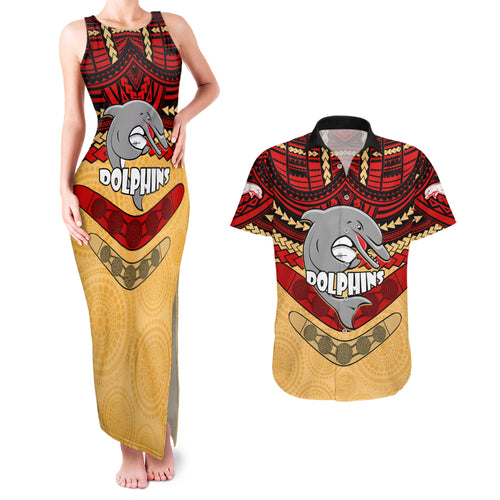 dolphins-rugby-couples-matching-tank-maxi-dress-and-hawaiian-shirt-polynesian-and-aboriginal-vibe