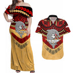 custom-dolphins-rugby-couples-matching-off-shoulder-maxi-dress-and-hawaiian-shirt-polynesian-and-aboriginal-vibe