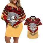 custom-dolphins-rugby-couples-matching-off-shoulder-short-dress-and-hawaiian-shirt-polynesian-and-aboriginal-vibe