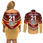 custom-dolphins-rugby-couples-matching-off-shoulder-short-dress-and-long-sleeve-button-shirts-polynesian-and-aboriginal-vibe