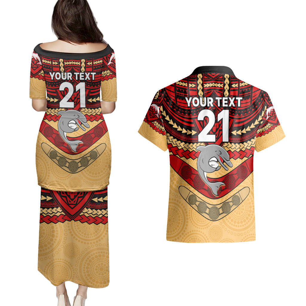 custom-dolphins-rugby-couples-matching-puletasi-dress-and-hawaiian-shirt-polynesian-and-aboriginal-vibe