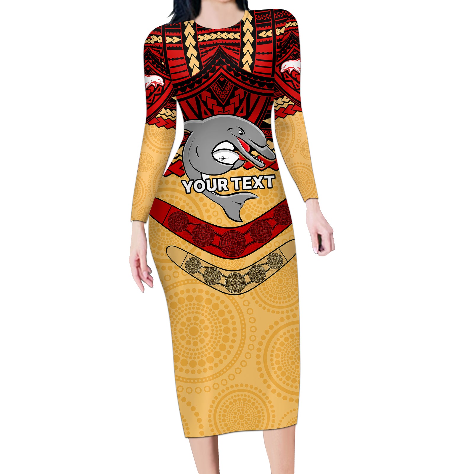 custom-dolphins-rugby-long-sleeve-bodycon-dress-polynesian-and-aboriginal-vibe